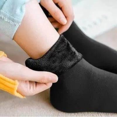 Womens Fluffy Thermal Velvet socks Ankle Length for women Random Color Assorted color (Pair Of 1)