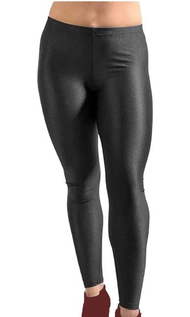 31Ku3iHP53L.jpg New Trend Shiny Ankal Lenth Leggings for Women and Girls (Pack of 1) - Image 1